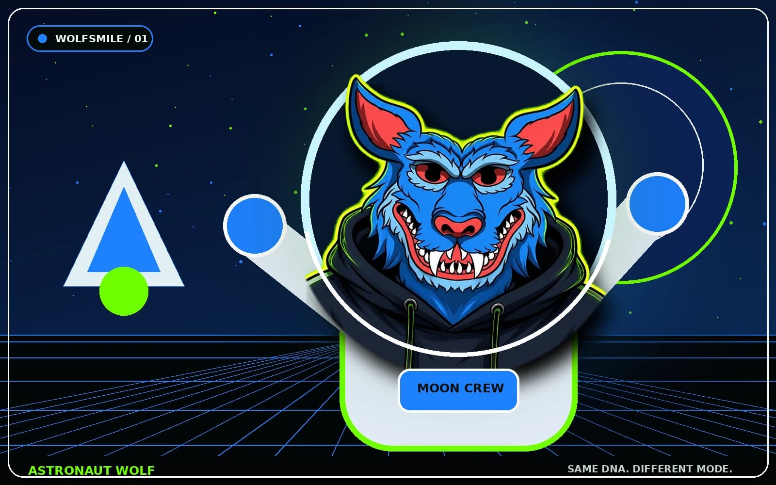 Wolfsmile character in Astronaut Wolf scene